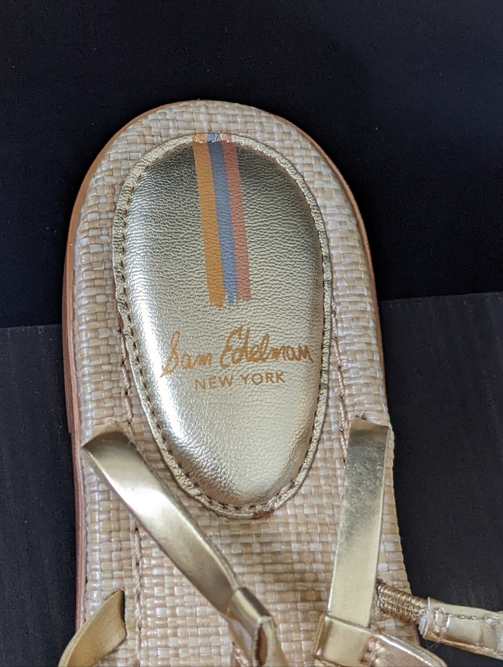 Sam Edelman Gwen Gold Strappy Gladiator Sandals - Picture 6 of 10